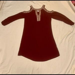 Plum Purple Boho Tunic Dress